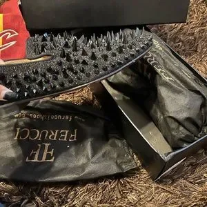 Shoes | Used Ferucci Mens Black Spikes Shoes Size 11 | Poshmark display picture 3